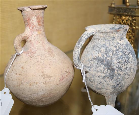 2 x ancient pottery vessels